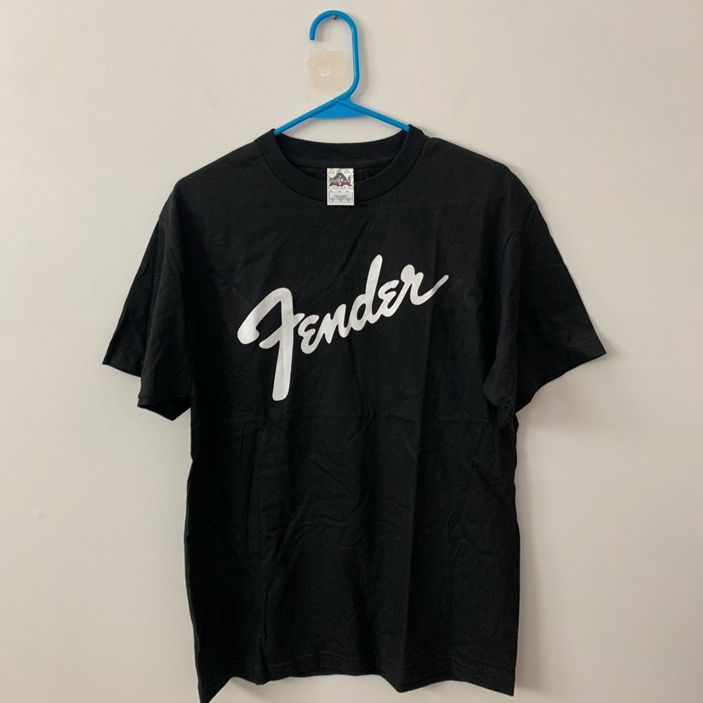 🎉HP🎉 New Medium Fender Guitars Black & White Logo Tee Shirt